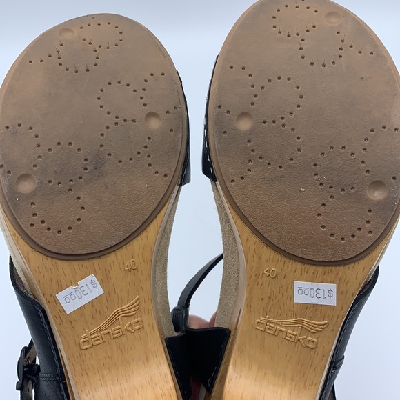 Dansko Tasha Leather Ankle Strap Sandals Comfort - Picture 9 of 10